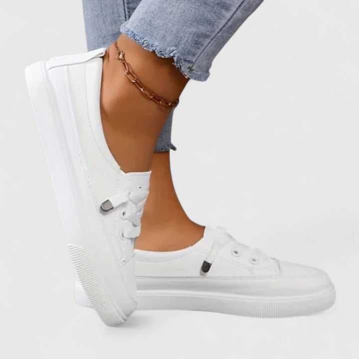 Women's Low-Top Sneakers with Orthopedic Support for Autumn Everyday Wear