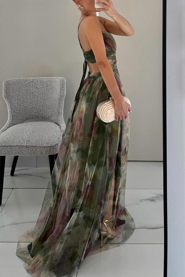 Women Cotton V-Neck Fall Formal Dress with Flowy Silhouette and Straps