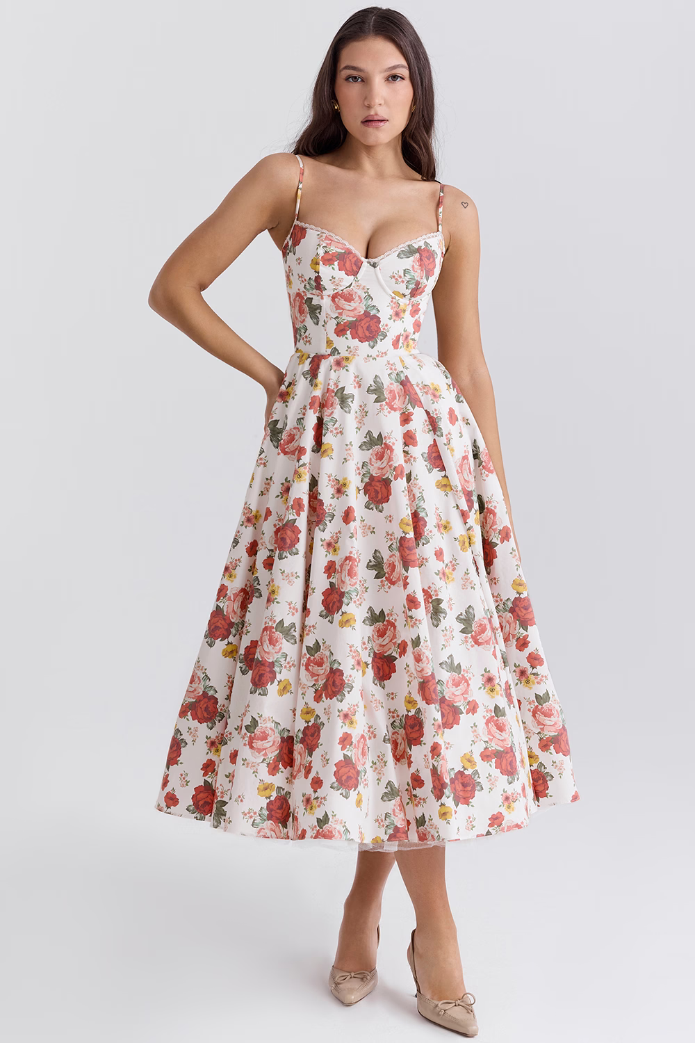 Satin A-Line Dress for Women, Elegant Evening Dress for Autumn Events