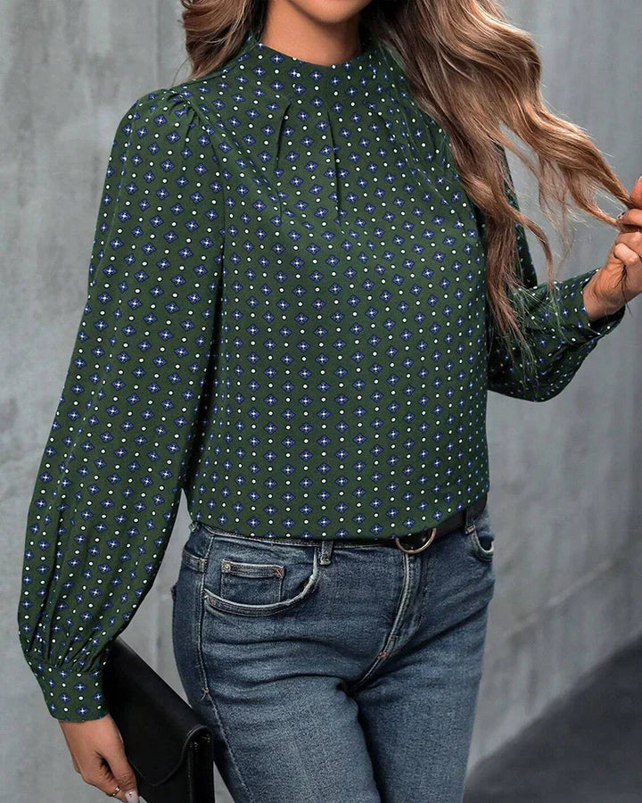 Louisa - Patterned vintage blouse