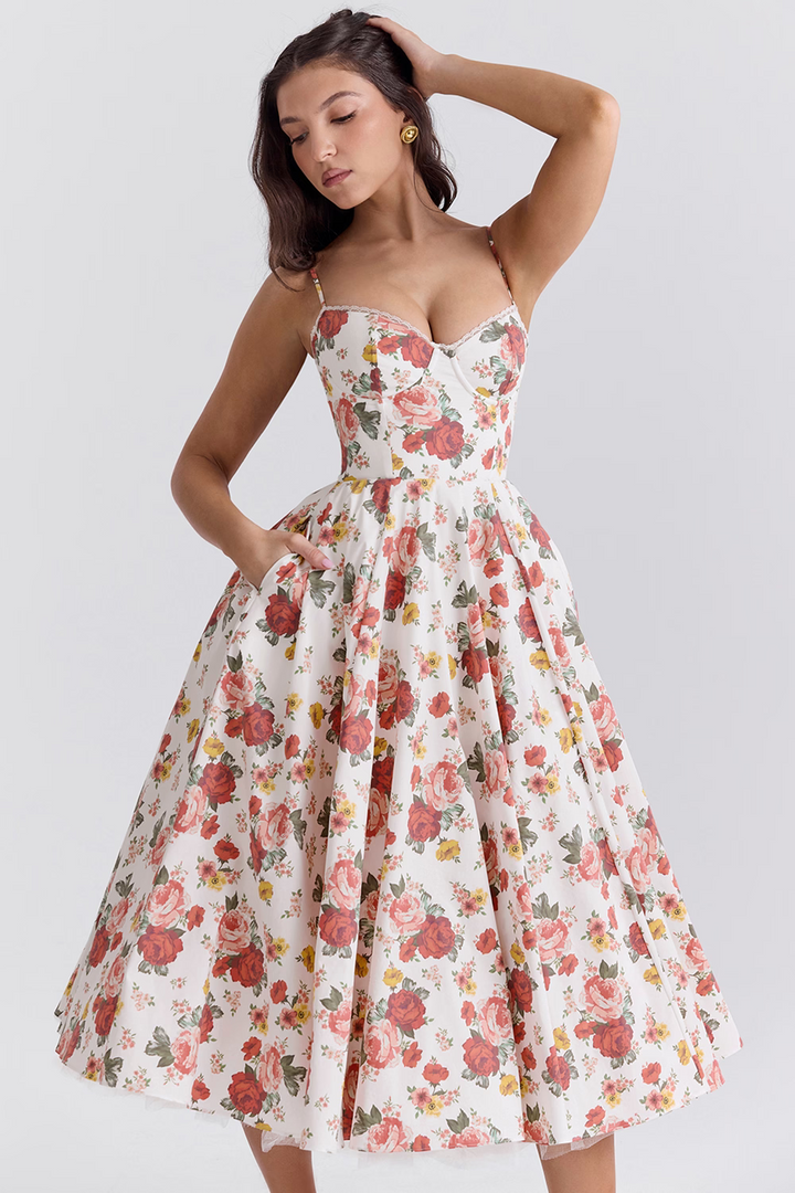 Satin A-Line Dress for Women, Elegant Evening Dress for Autumn Events