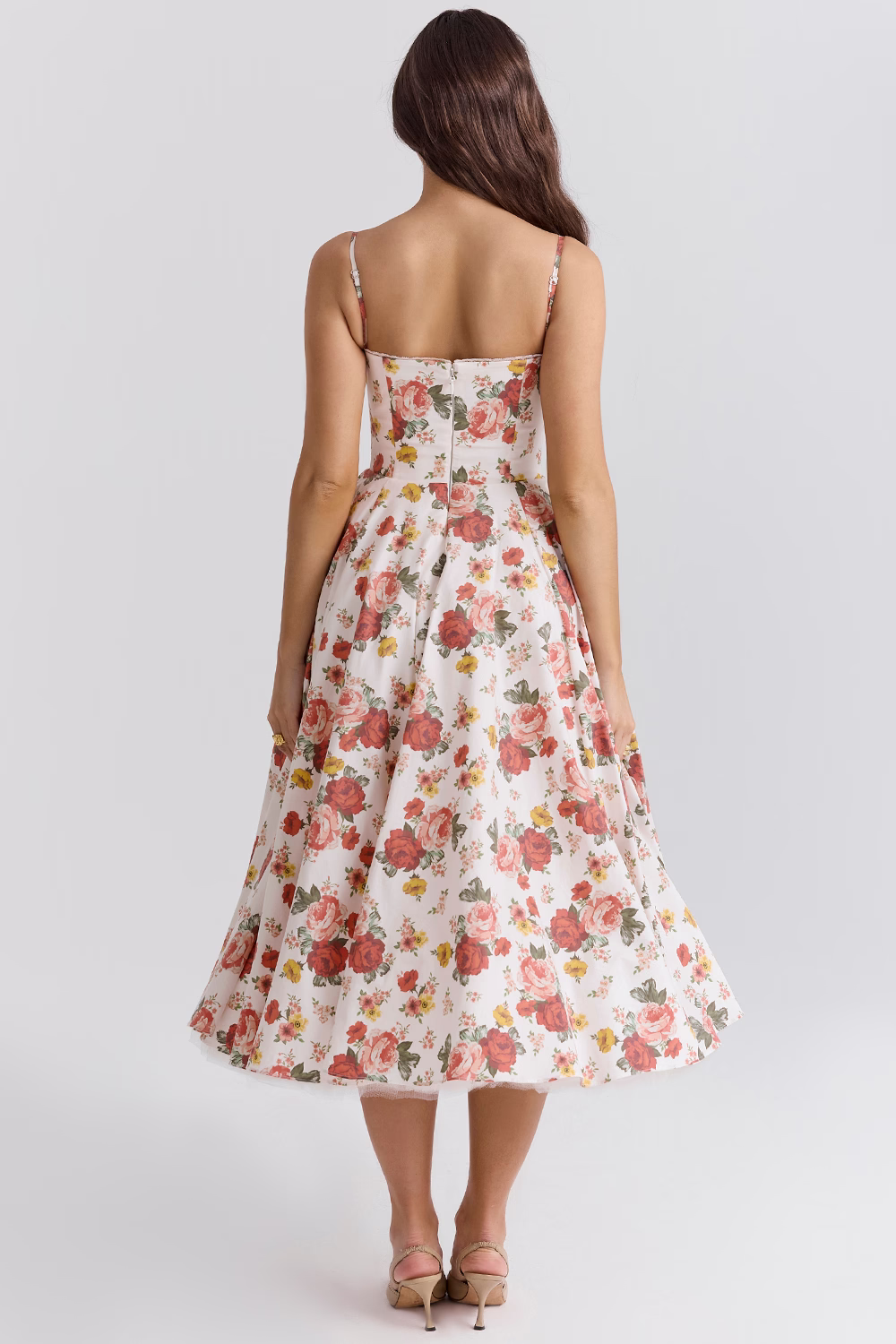 Satin A-Line Dress for Women, Elegant Evening Dress for Autumn Events