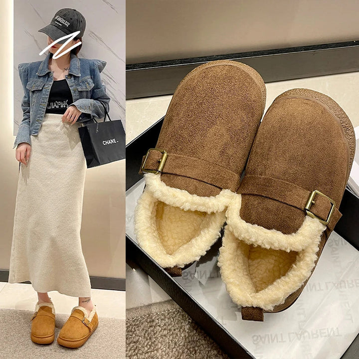 Olive - Trendy Short Winter Boots for Comfort and Style