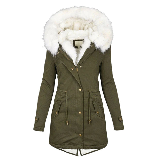 Louise - Elegant long winter coat for women