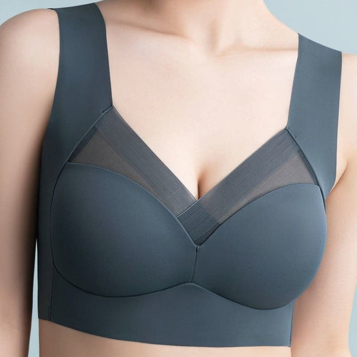 Women's Nylon Wire-Free Push-Up Bra Autumn Seamless Support Bra