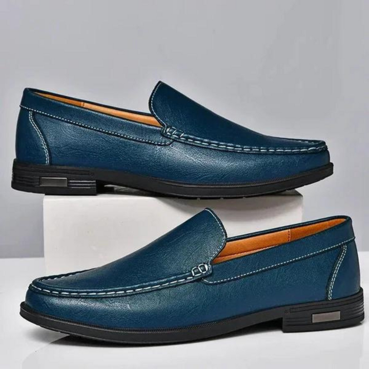 Men's Leather Loafers Autumn Slip-On Dress Shoes