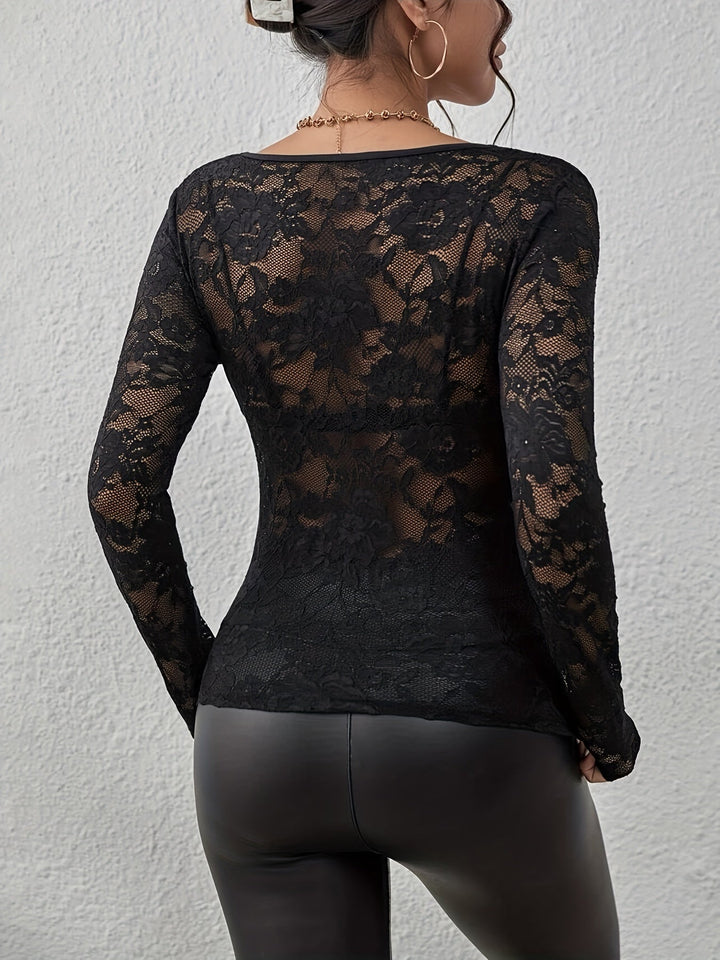 Mariel - Elegant Spring Chic Lace Blouse for Women