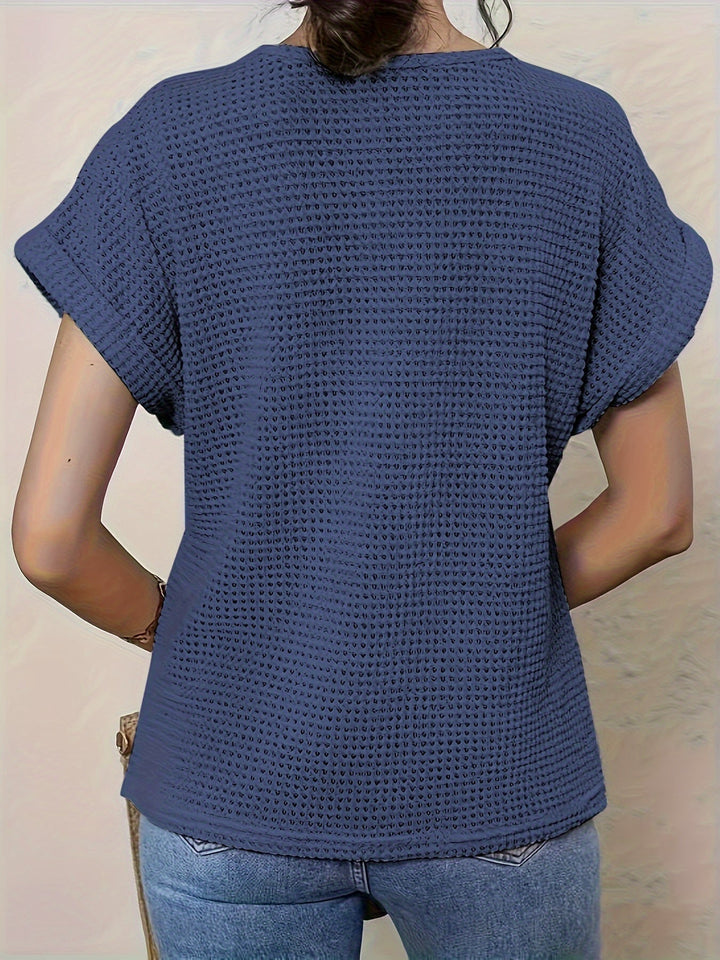 Women's Cotton Knit Top with Lace Details for Autumn Boho Style