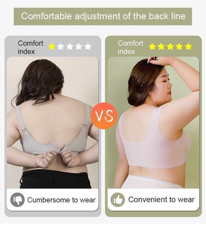 Women's Nylon Wire-Free Push-Up Bra Autumn Seamless Support Bra