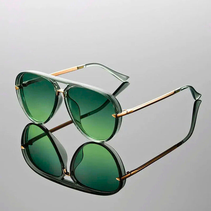 Women's Metal Frame Aviator Sunglasses Autumn UV400 Eyewear