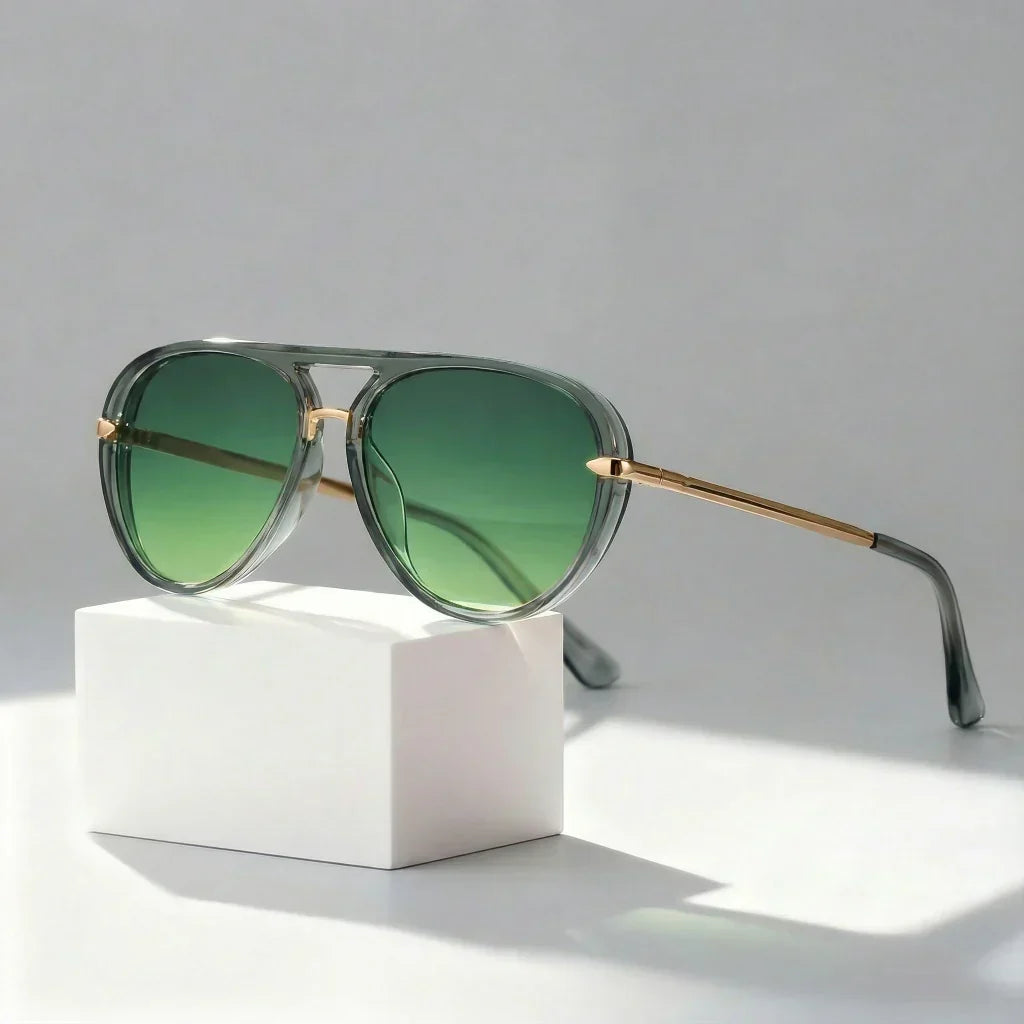 Women's Metal Frame Aviator Sunglasses Autumn UV400 Eyewear
