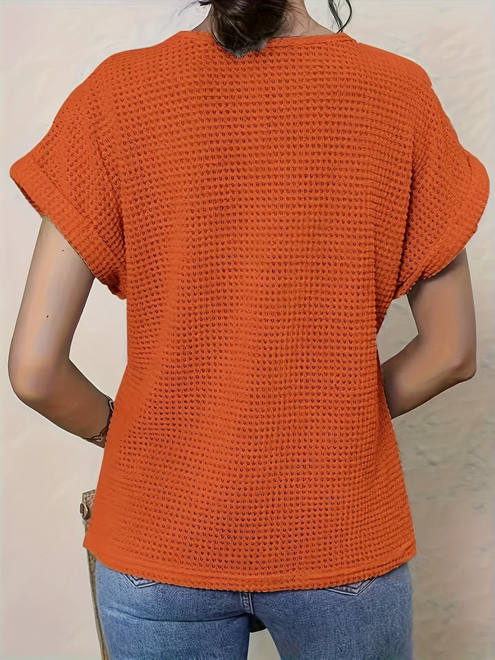 Women's Cotton Knit Top with Lace Details for Autumn Boho Style