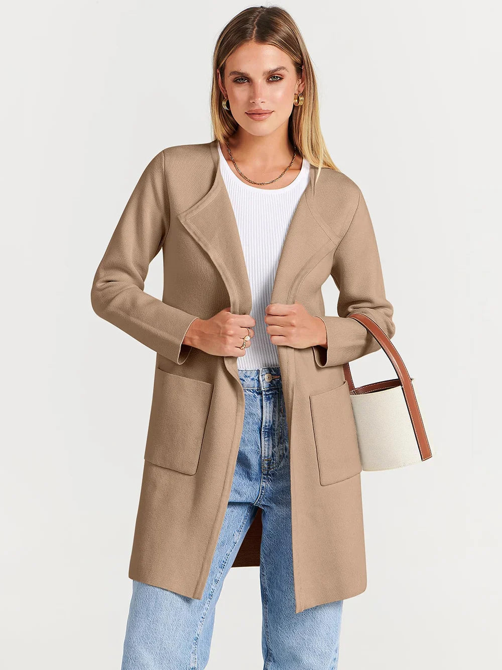 Georgia™ - Elegant Lapel Coatigan