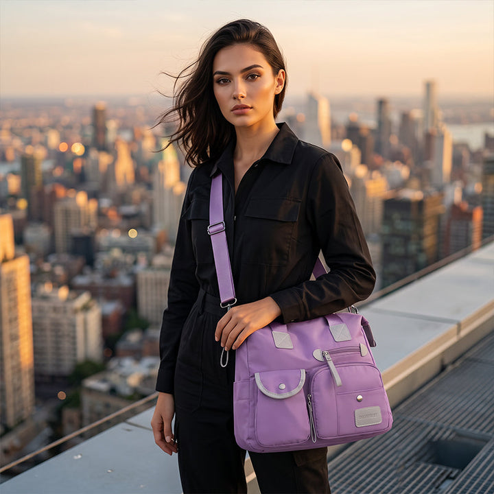 Women's Waterproof Nylon Large Tote Bag Autumn Casual Shoulder Bag