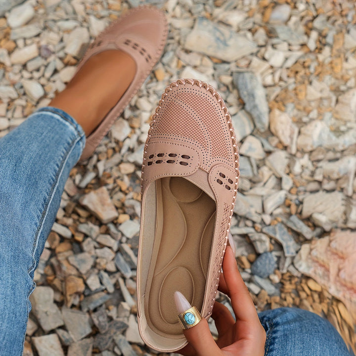 Women's Leather Walking Sneakers Autumn Comfortable Shoes