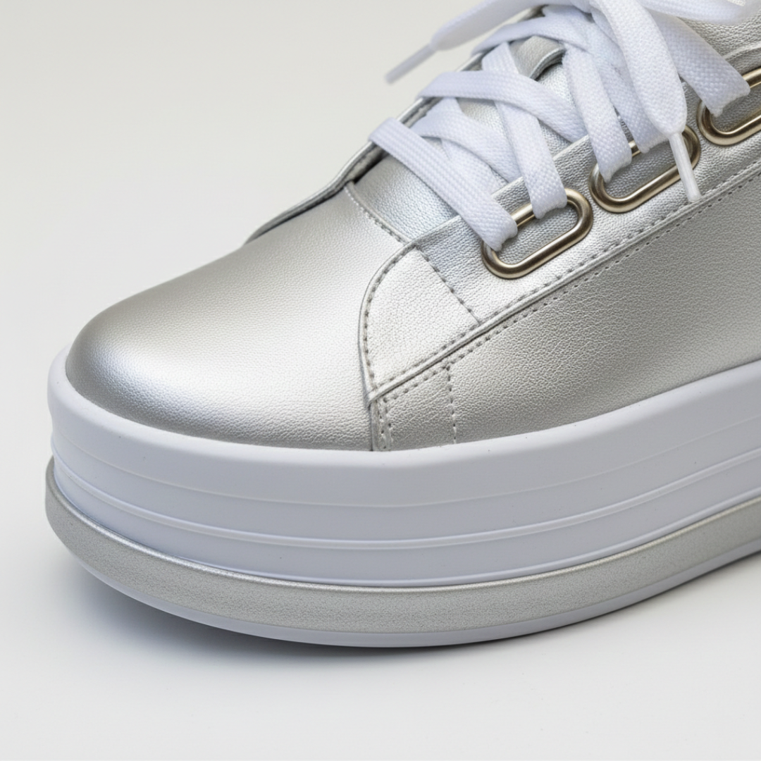 Women's Casual Platform Sneakers with Laces