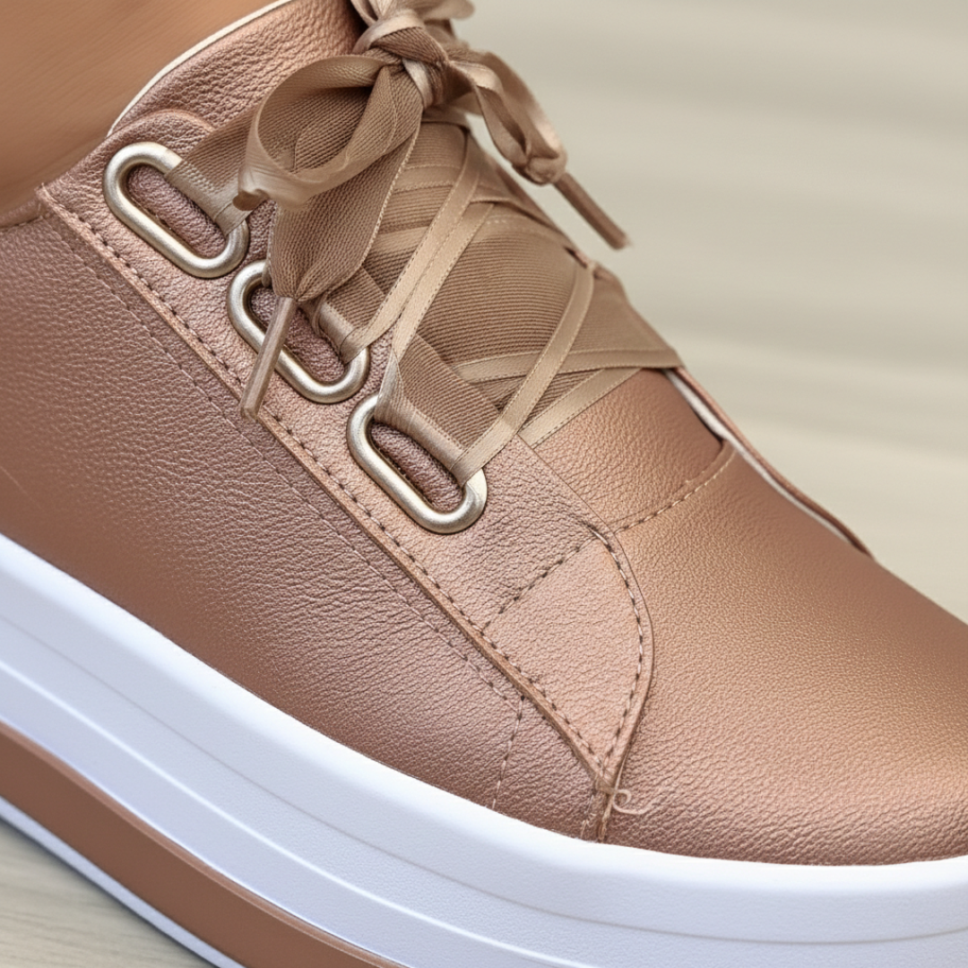 Women's Casual Platform Sneakers with Laces
