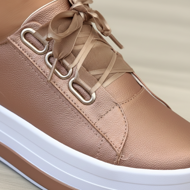 Women's Casual Platform Sneakers with Laces