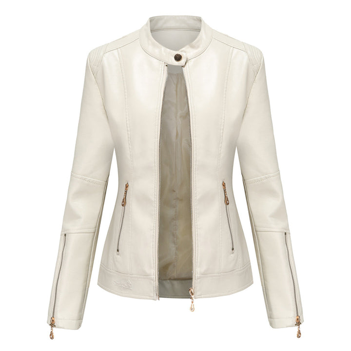 FRANICA - Elegant leather jacket for a timeless look