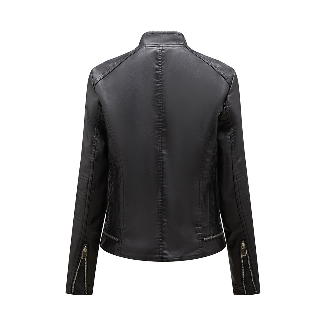 SLAVKA - Elegant leather jacket for a trendy look