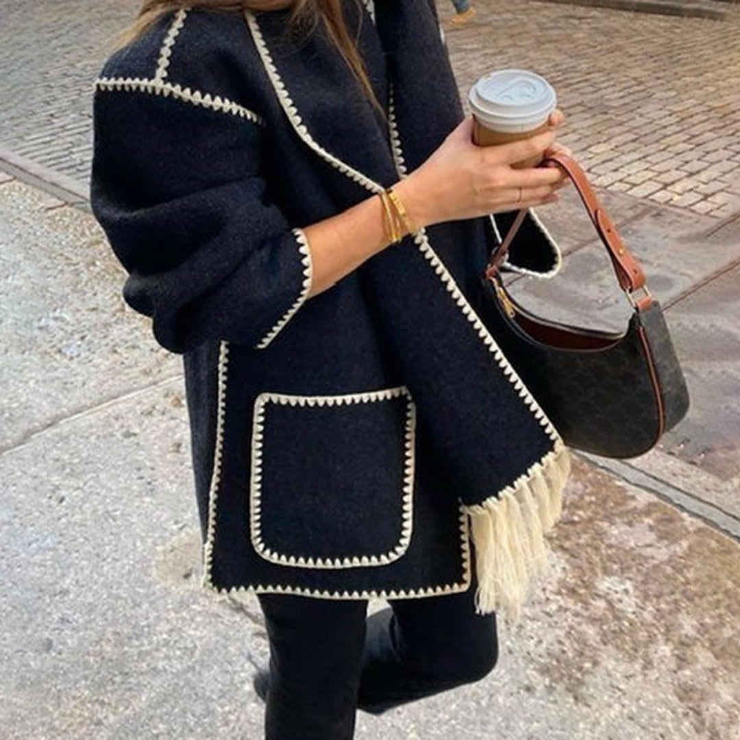 LATRICE - Stylish winter coat including matching scarf