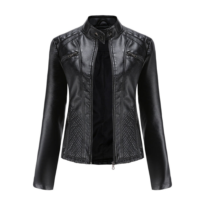 ANDRIJANA - Elegant leather jacket for a chic look