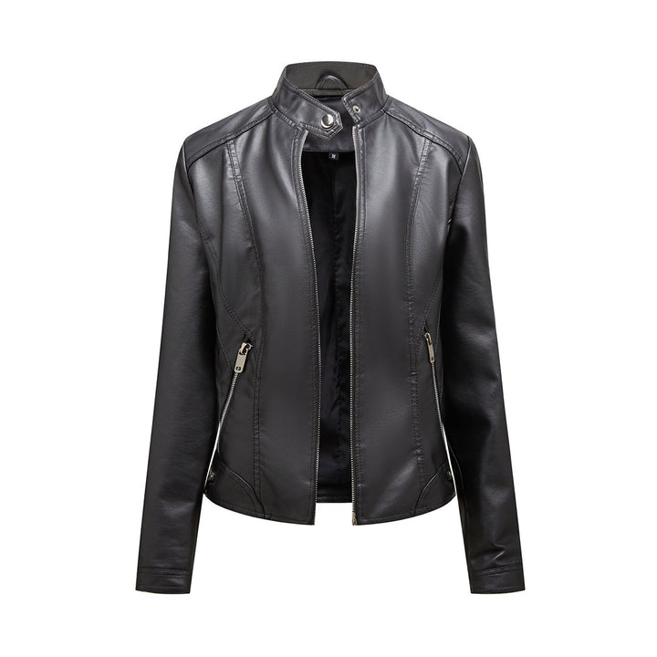SLAVKA - Elegant leather jacket for a trendy look