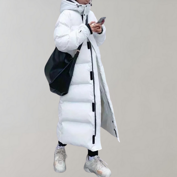 Jaana - Elegant and Long Women's Coat for Colder Days
