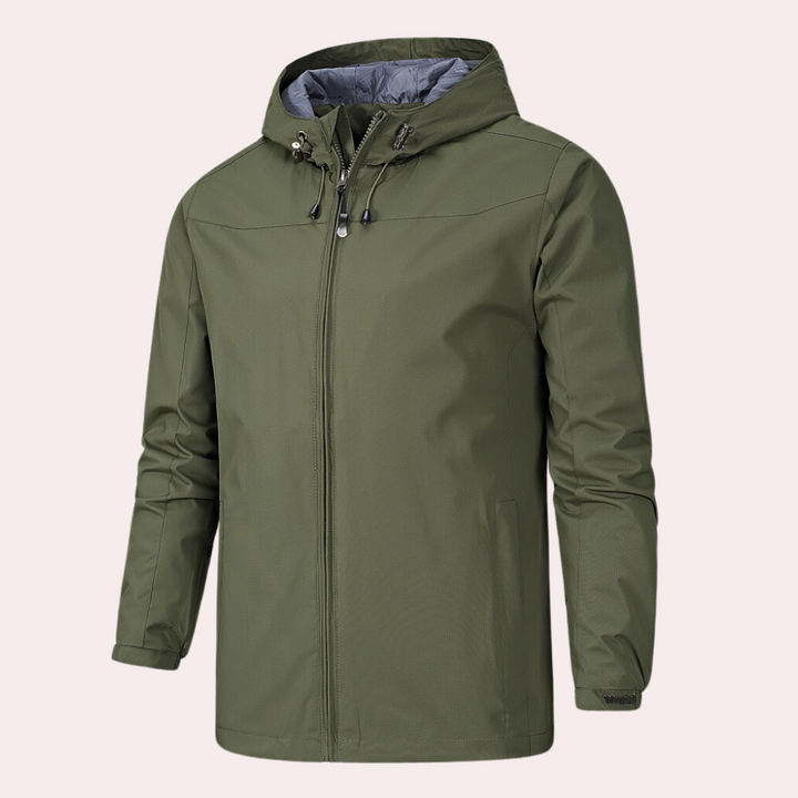 Gervais - Tough men's windbreaker with handy hood