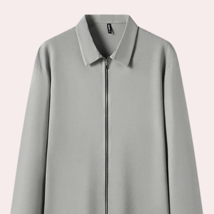 Stylish Men's Jacket with Zipper for a Fashionable Look