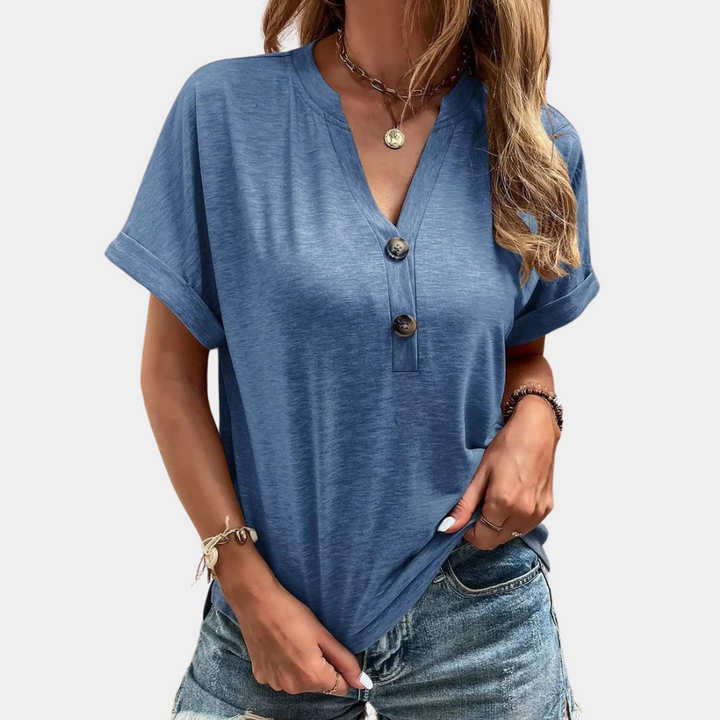 Roxane - V-neck Casual Top for Women - A perfect combination of style and comfort!