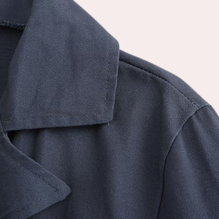 Stylish casual men's double-button blazer