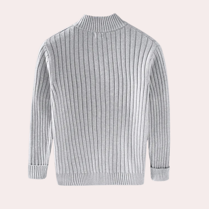 Janusz - Luxury Knitted Men's Cardigan with Zipper for a Casual and Stylish Look