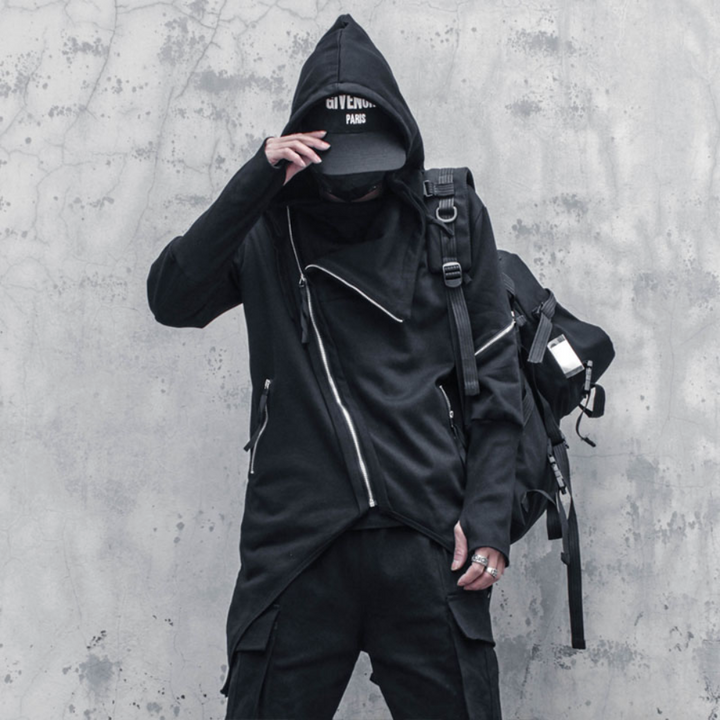 Balthasar - Stylish Men's Trench Coat with Asymmetric Design