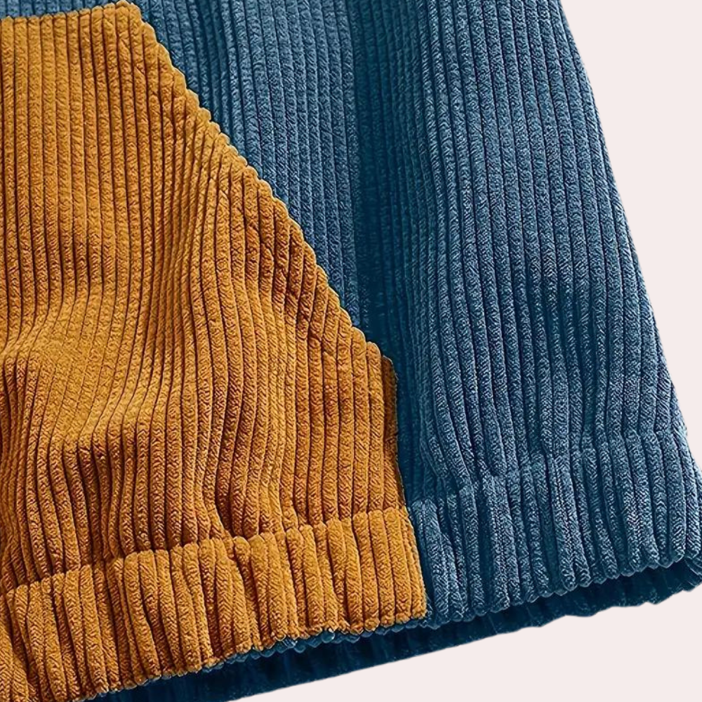Janos - Trendy Corduroy Hoodie for the Fashion-conscious Man
