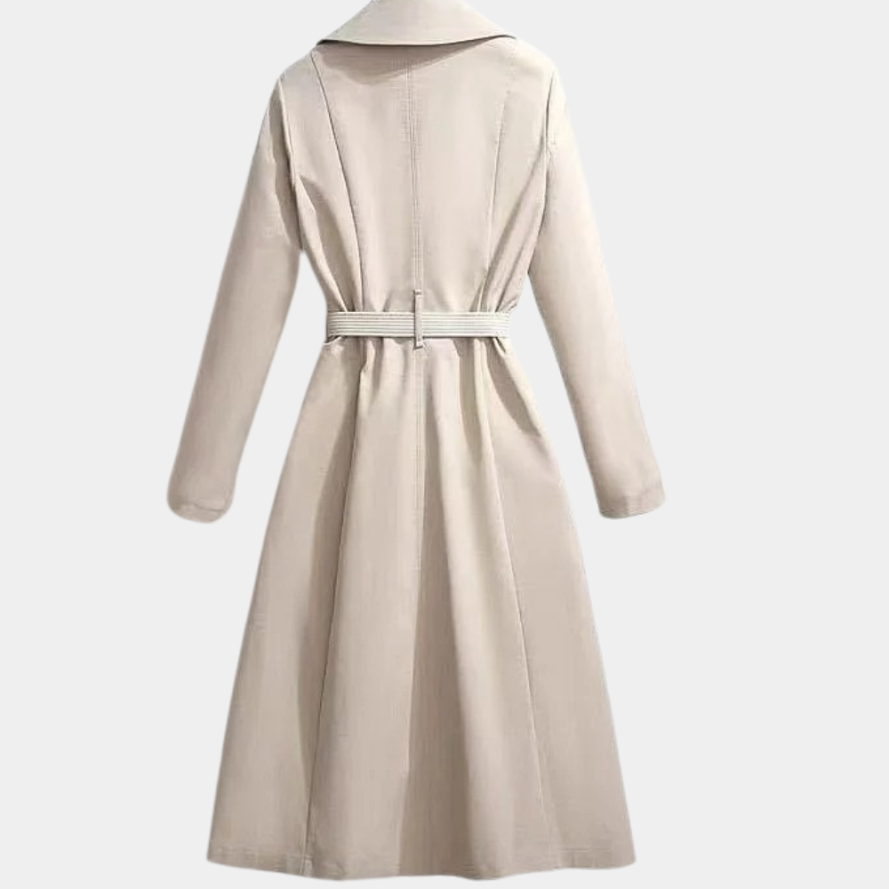 Aurembiaix - Stylish luxury trench coat for women with a refined belt
