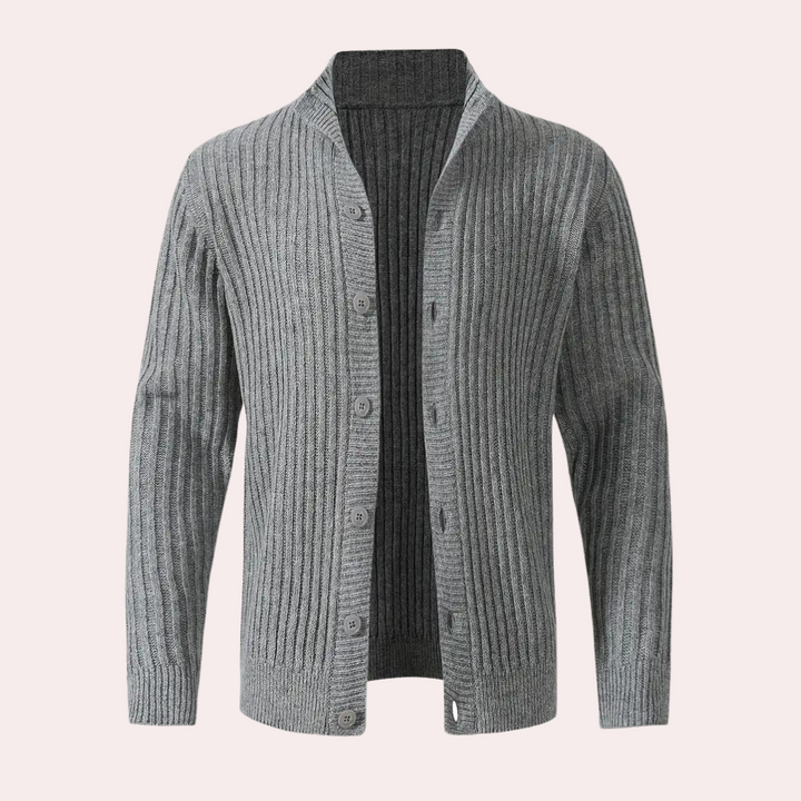 ETHAN - Tough Knitted Winter Cardigan for Men