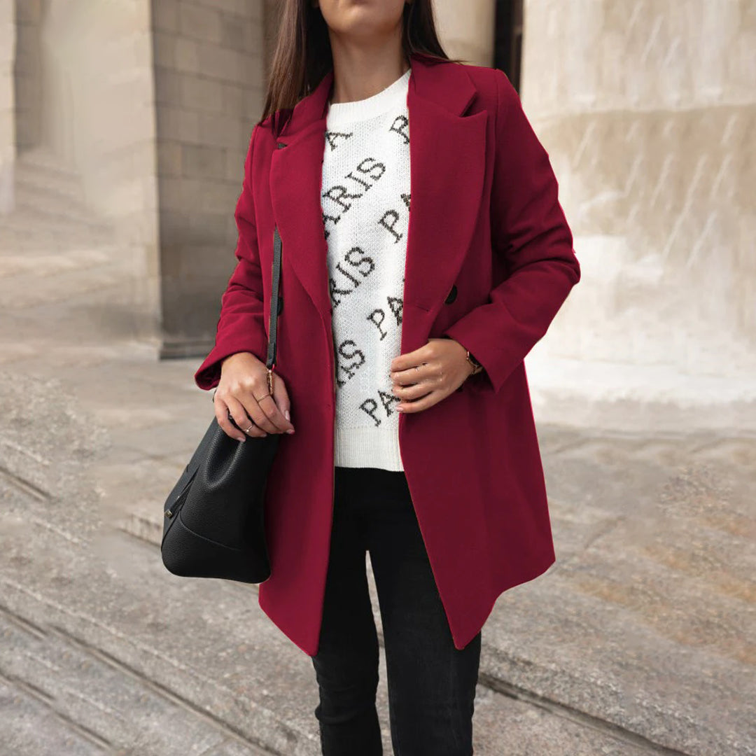 CHARLOTTE - Elegant long winter coat for women