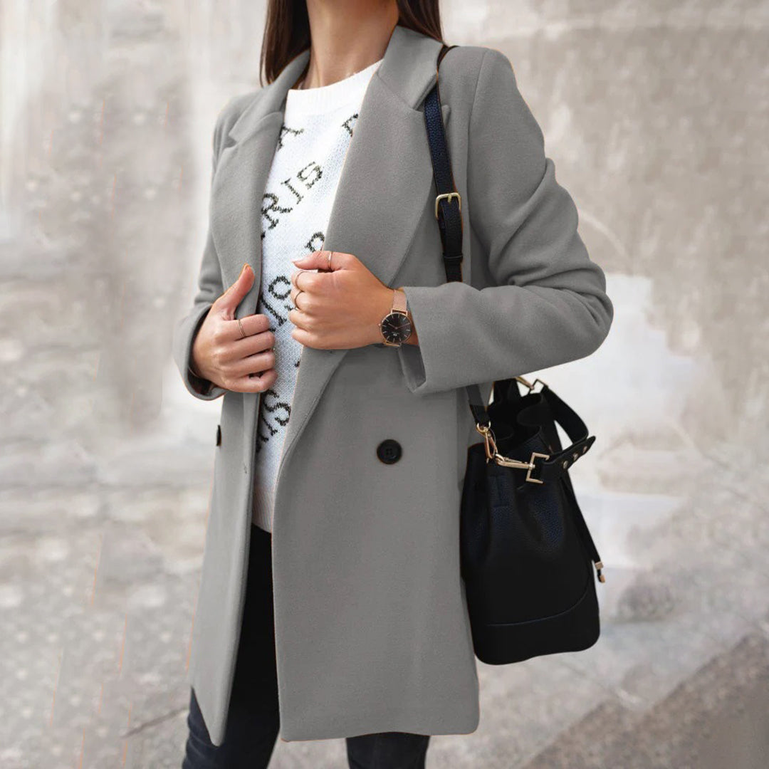CHARLOTTE - Elegant long winter coat for women