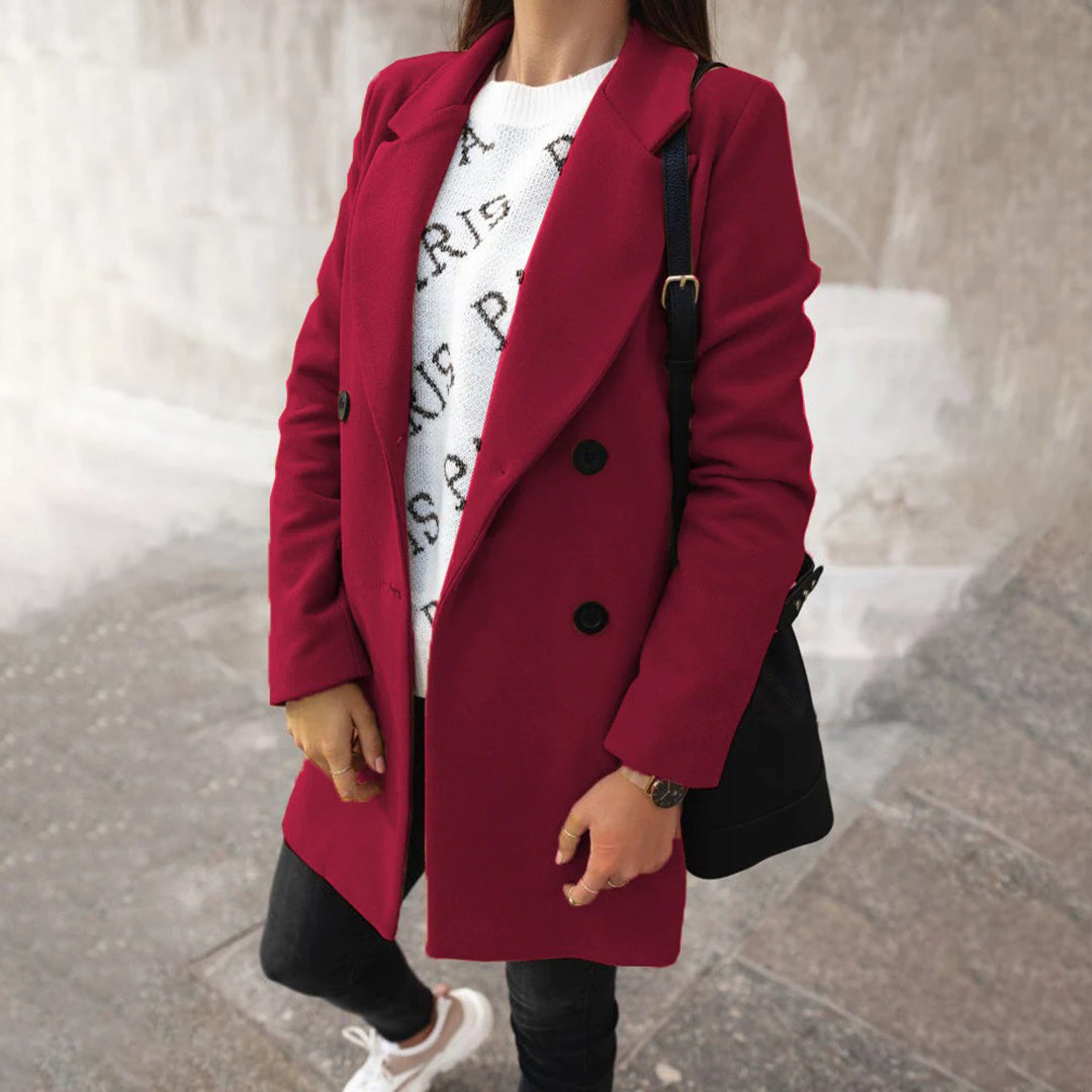 CHARLOTTE - Elegant long winter coat for women