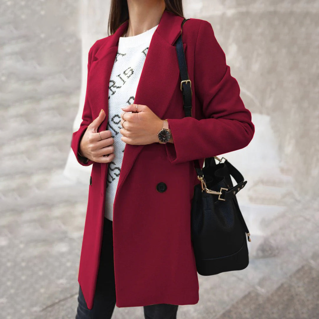 CHARLOTTE - Elegant long winter coat for women
