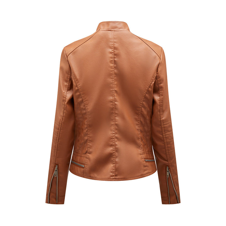 SLAVKA - Elegant leather jacket for a trendy look