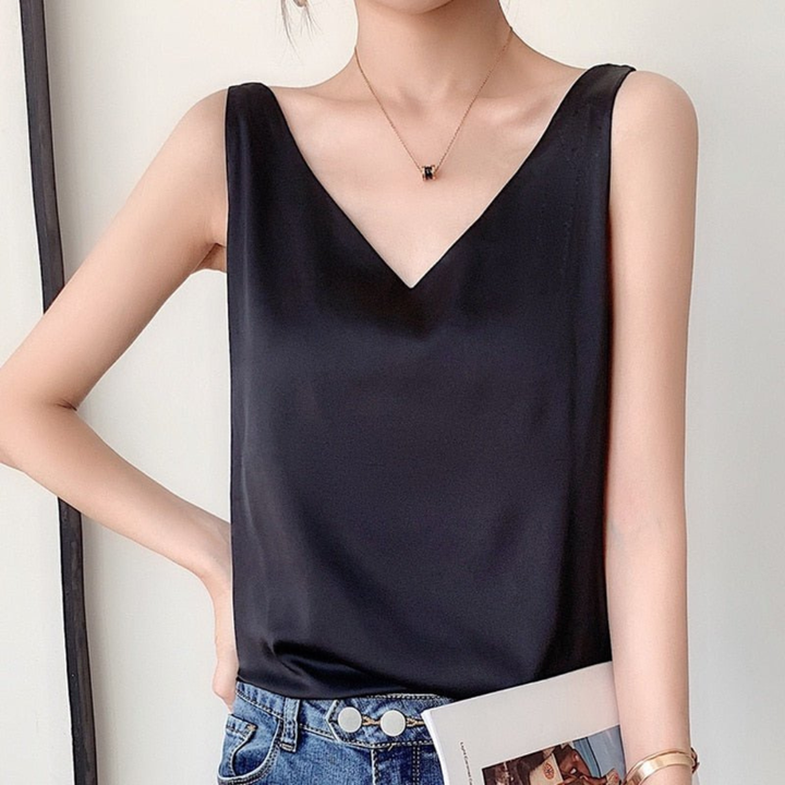Women's Draped Sleeveless Top