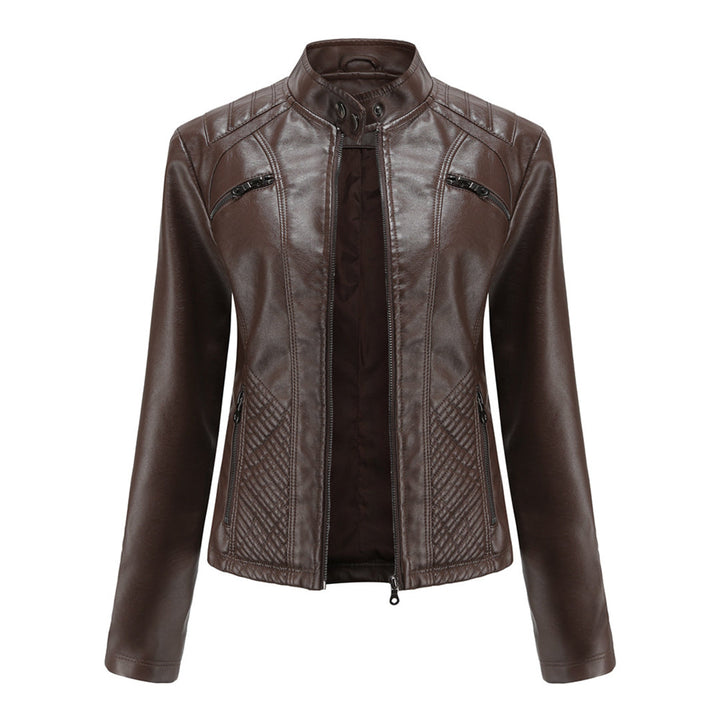 ANDRIJANA - Elegant leather jacket for a chic look