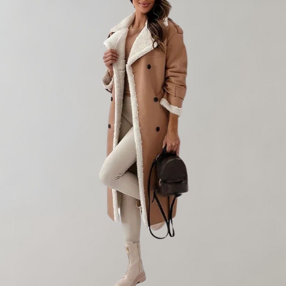 Cornelis - Elegant Long Winter Coat for Ladies
