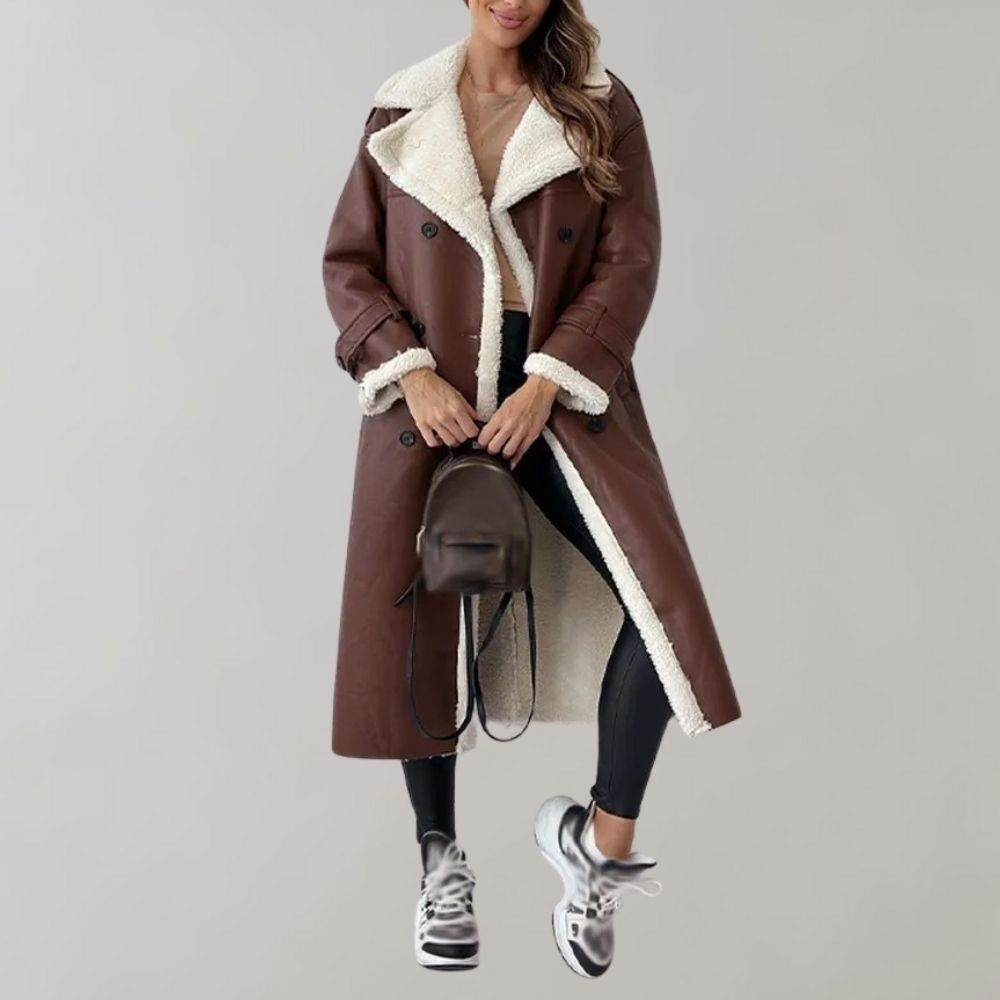 Cornelis - Elegant Long Winter Coat for Ladies