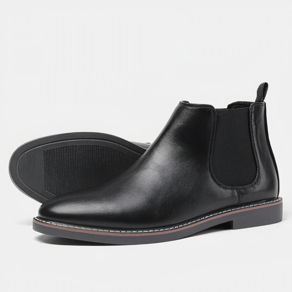 Stylish Chelsea Leather Boots for Men - Gerno