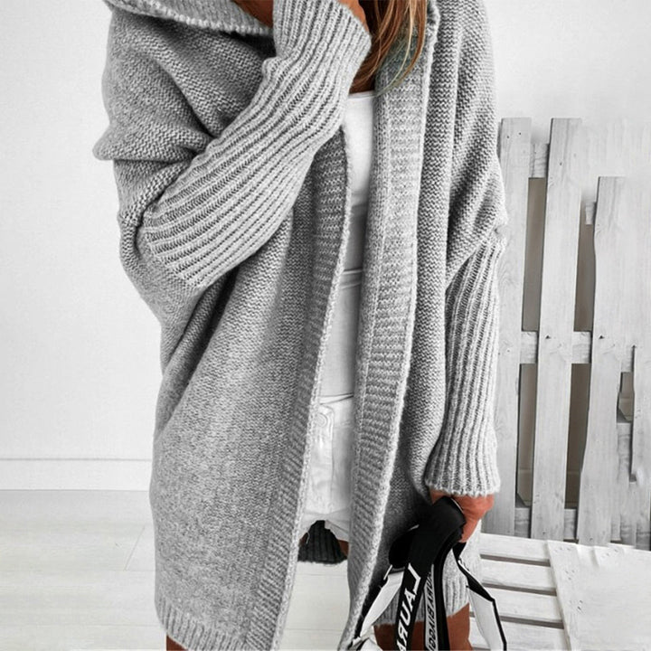 LARISA - Great knit hoodie for a warm look