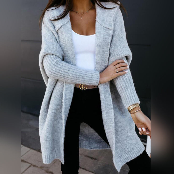 LARISA - Great knit hoodie for a warm look