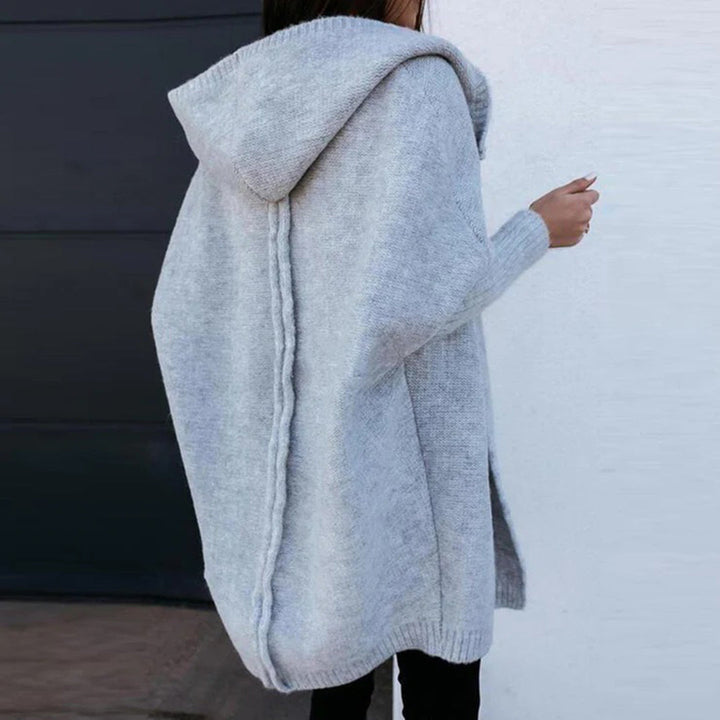 LARISA - Great knit hoodie for a warm look